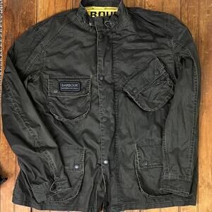 Mens Barbour South Shields cotton Olive Military Field Jacket